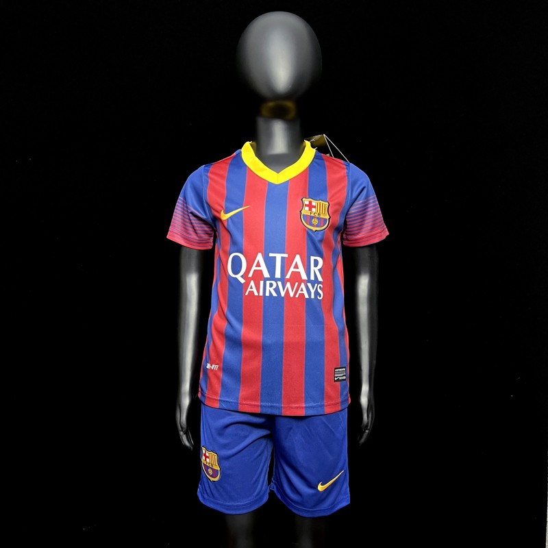 FC Barcelona 2013/14 Retro Home Kit for Kids