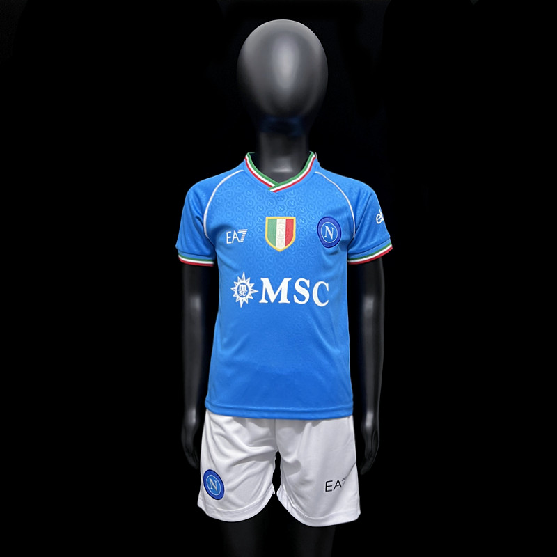 Get Your Young Fan Ready with SSC Napoli Home Kit 23/24