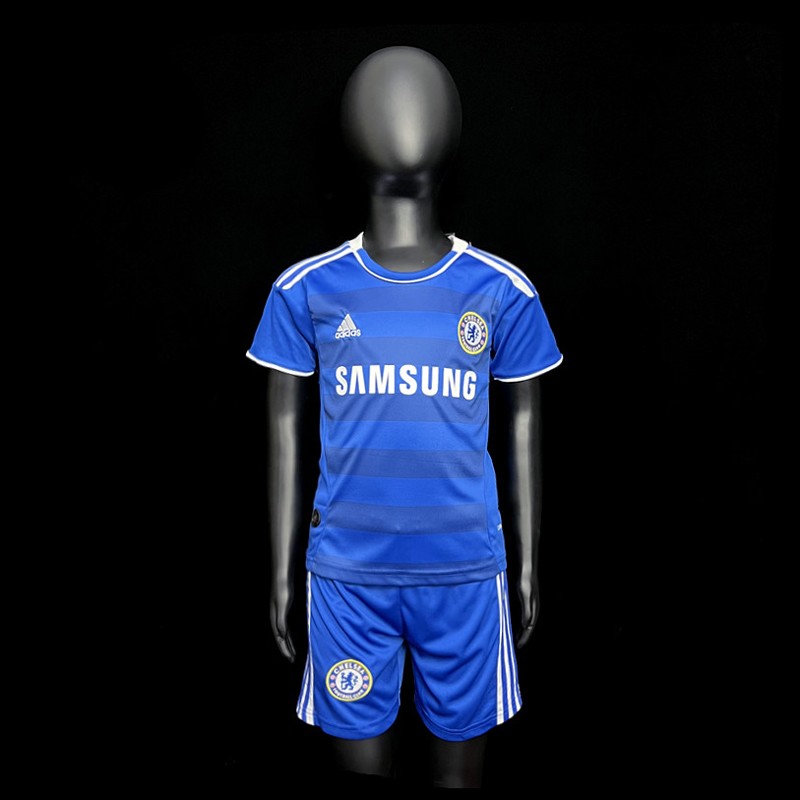 Kids Football Jersey Chelsea Home Kit 2011/12 Blue Shirt + Shorts