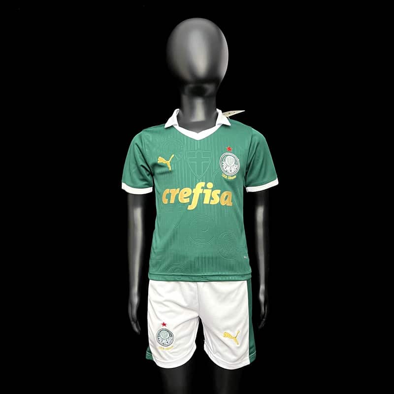 Palmeiras Home Jersey 24-25 Kids Football Shirts Short Sleeve + Pants
