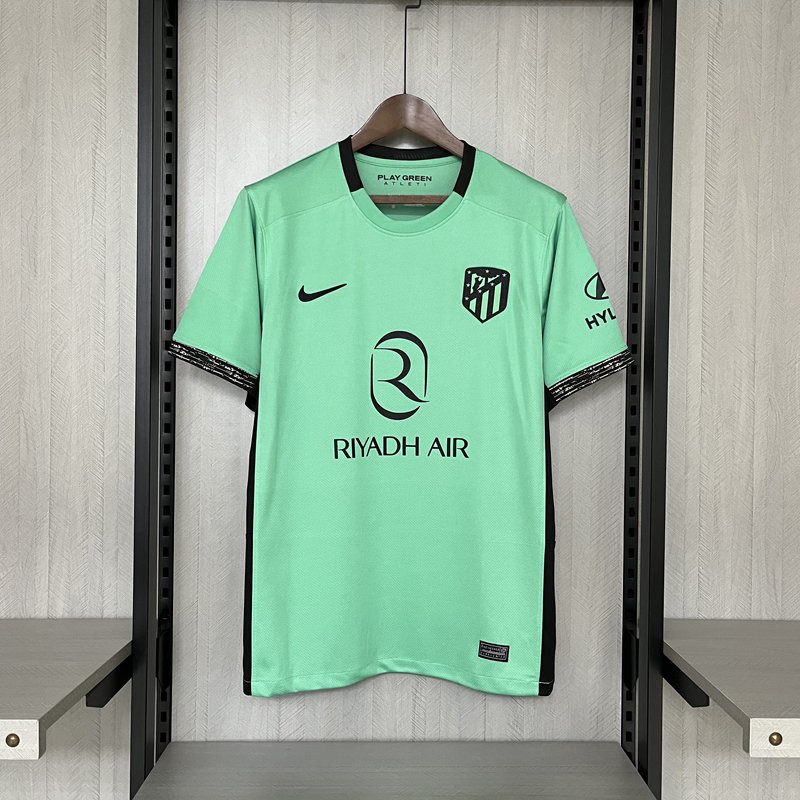 Atletico Madrid 2023/24 Green Third Jersey for La Liga Fans