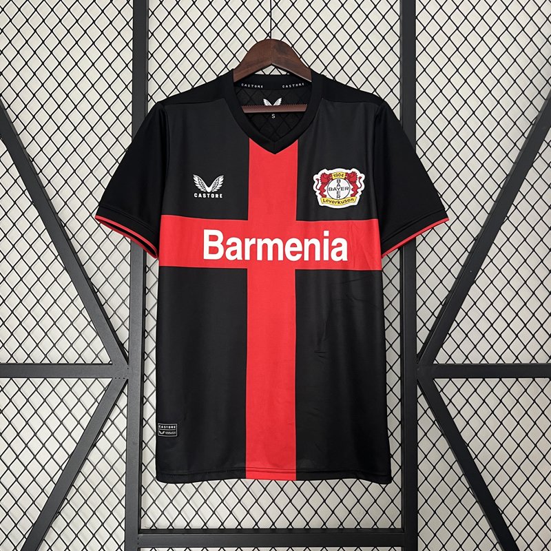 Bayer 04 Leverkusen 2023/24 Home Shirt Black Red