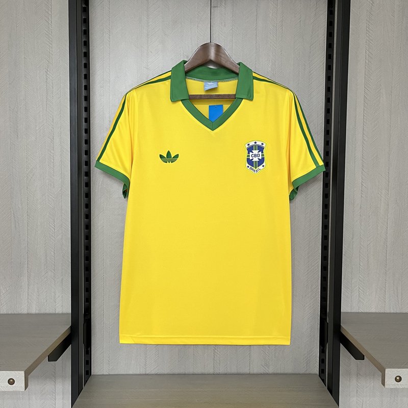 Brazil Home 1977 Retro Football Jersey Shirt