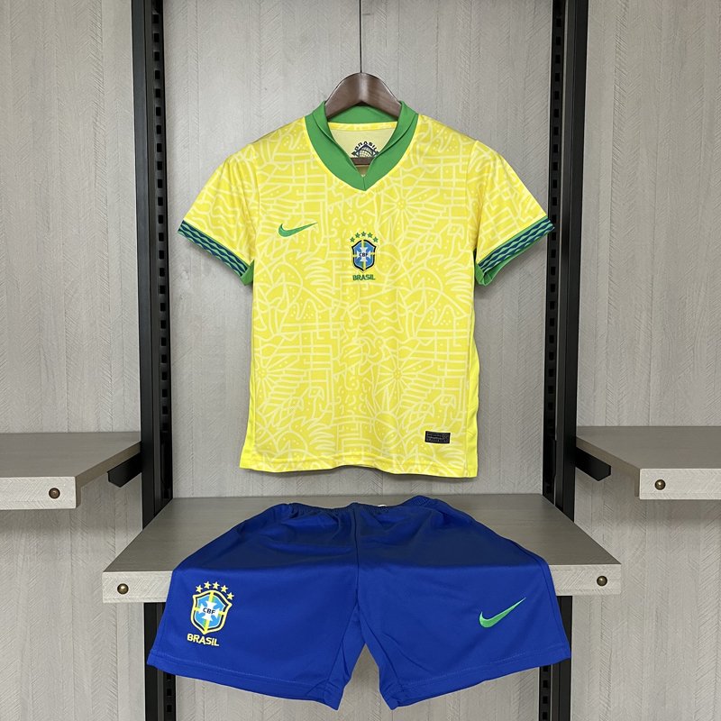 Buy Brazil 2024/25 Season Home Kit for Kids