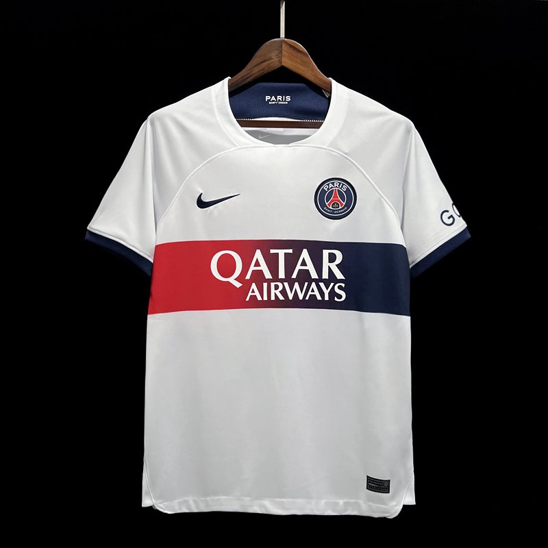 Buy the Paris Saint-Germain 23/24 Away Jersey - White