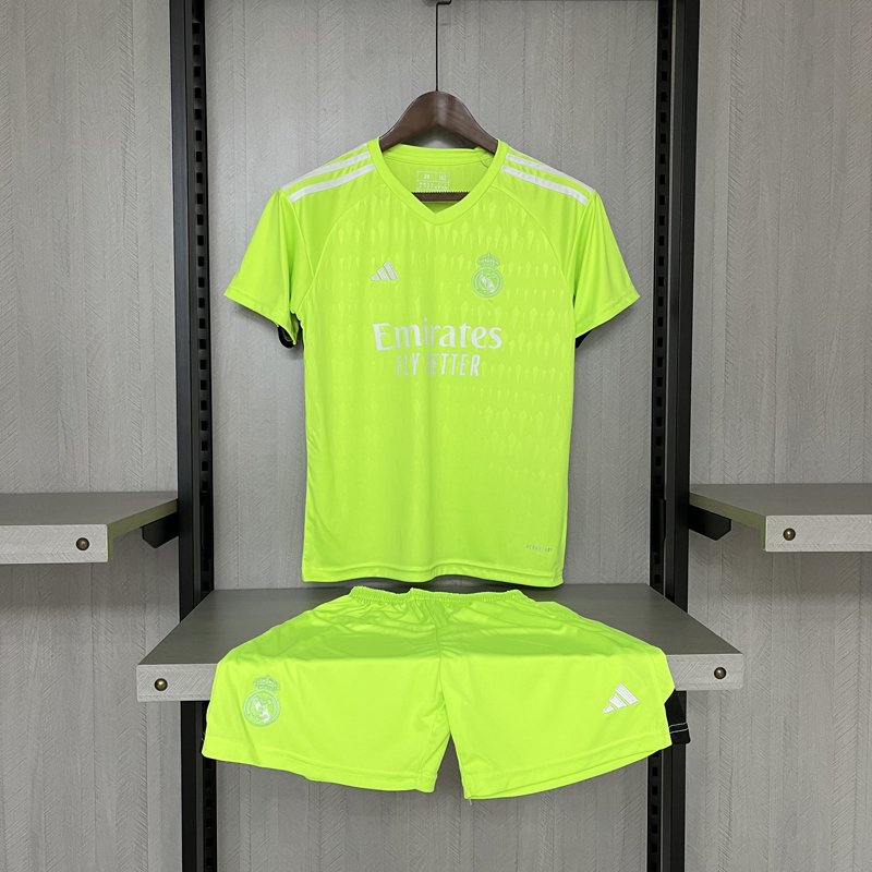 La Liga 2023/24 Real Madrid Kids Goalkeeper Kit - Green
