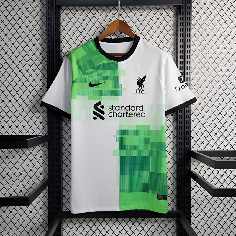 Liverpool FC 2023/24 Premier League Away Shirt - White Green
