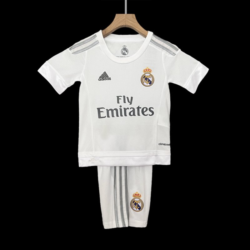 Real Madrid 2015/16 Retro Jersey Kids Home Suit On Sale