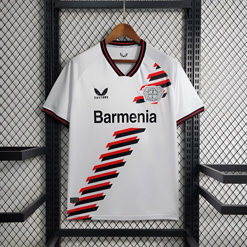Shop the Bayer Leverkusen 2023/24 Away Football Jersey - White