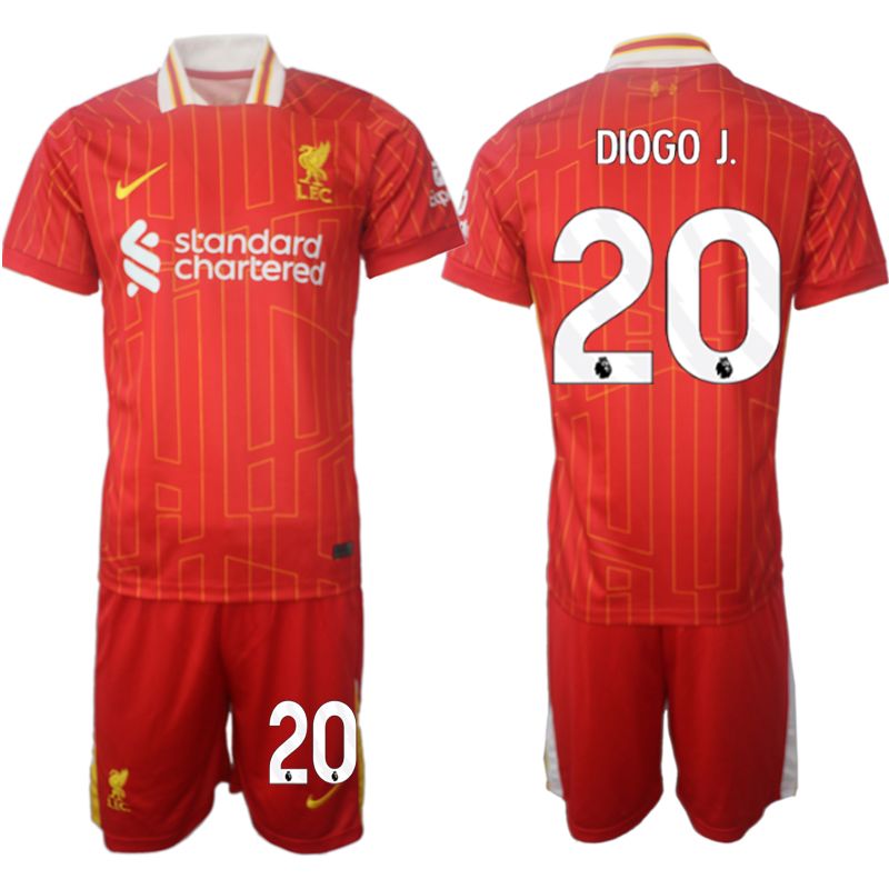 Liverpool FC 2024 25 Home Jersey Diogo J 20